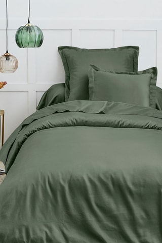 Housse de couette en coton 57 fils/cm² - Vert