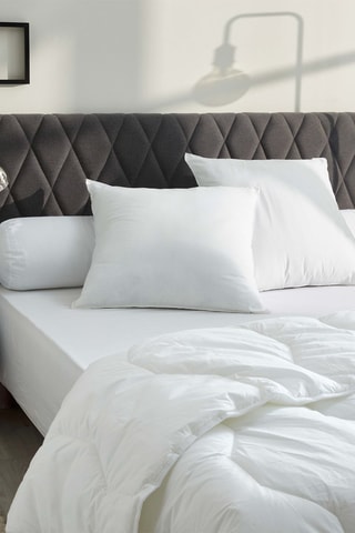 Couette chaude et 2 oreillers Confort antiacariens Soft & Care - 450 g/m² et 650 g