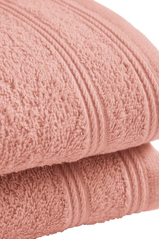 2 Serviettes Invite Eponge 100% Coton "Spa" 30 x 50 cm Blush