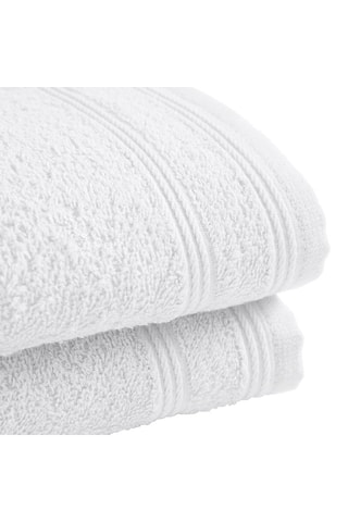 2 serviettes invité - Blanc - 30 x 50 cm