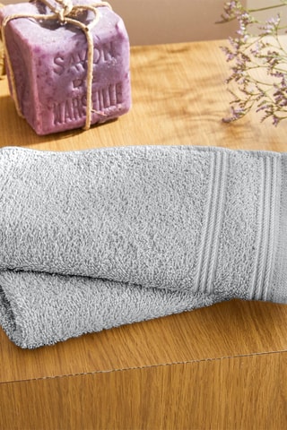 2 serviettes invité - Perle - 30 x 50 cm