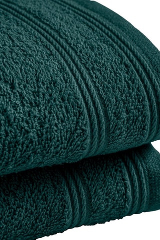 2 serviettes invité - Vert foncé - 30 x 50 cm
