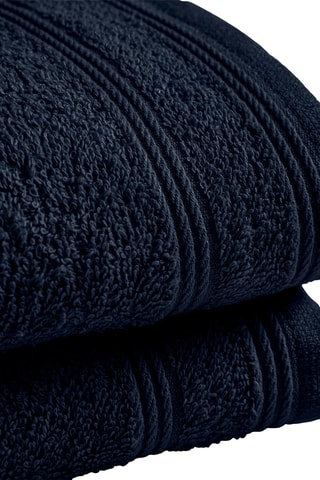 2 serviettes invité - Bleu nuit - 30 x 50 cm