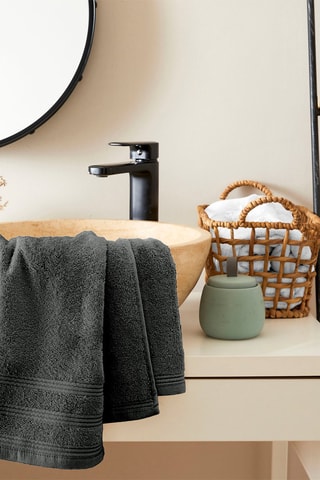 Serviette de toilette - Gris - 50 x 100 cm