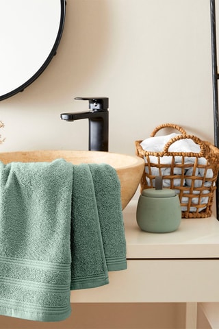 Serviette de toilette - Vert clair - 50 x 100 cm