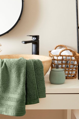 Serviette de toilette - Vert - 50 x 100 cm