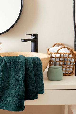 Serviette de toilette - Vert - 50 x 100 cm