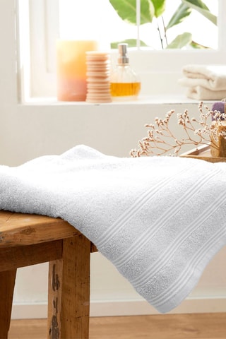 Drap de douche - Blanc - 70 x 140 cm