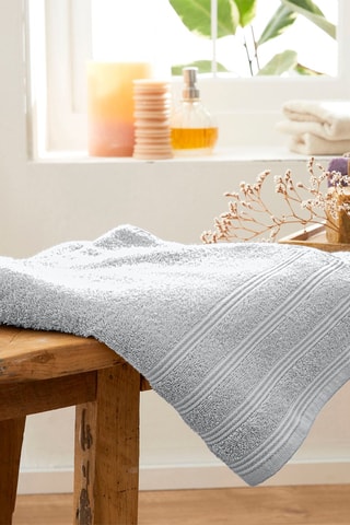 Drap de douche - Gris clair - 70 x 140 cm