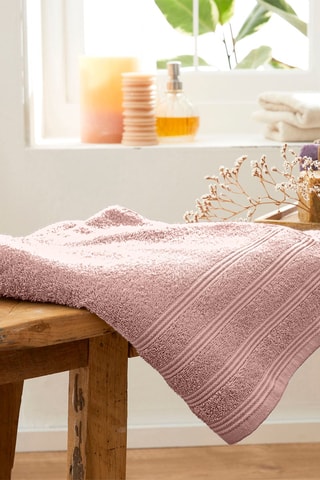 Drap de douche - Vieux rose - 70 x 140 cm