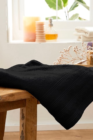 Drap de douche - Noir - 70 x 140 cm