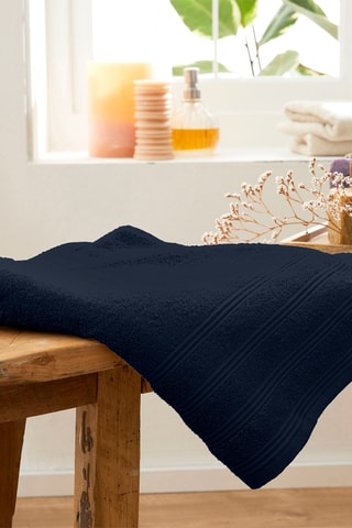 Drap de douche - Bleu marine - 70 x 140 cm