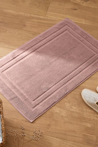 Tapis de bain - Vieux rose - 50 x 80 cm