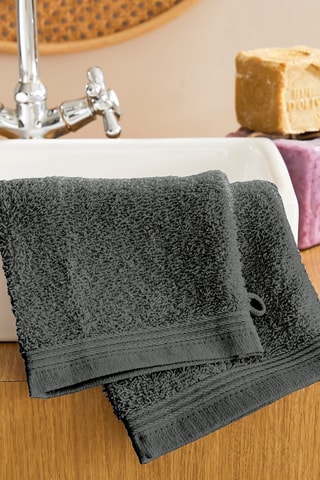 2 gants de toilette Spa - Gris