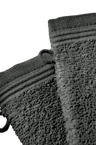 2 gants de toilette Spa - Gris