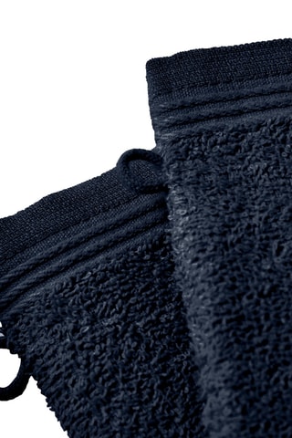 2 gants de toilette Spa - Bleu marine