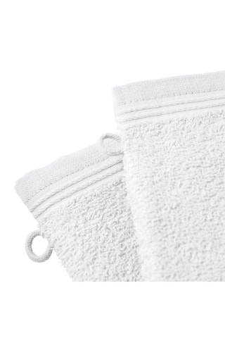 2 gants de toilette Spa - Blanc