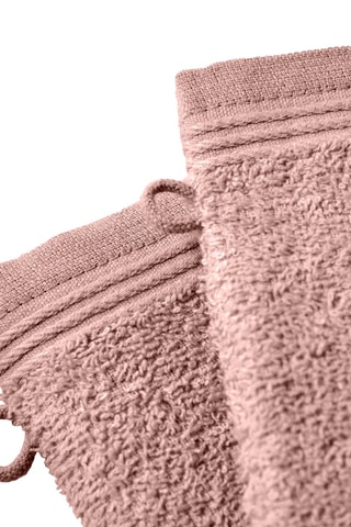 2 gants de toilette Spa - Rose