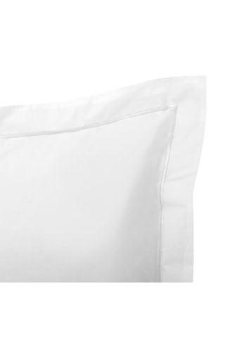 Taie d'oreiller en percale de coton 80 fils/cm² Julian - Neige