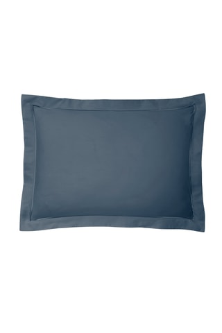 Taie d'oreiller en percale de coton 80 fils/cm² Julian - Bleu