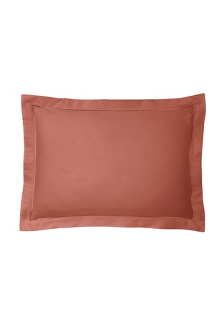 Taie d'oreiller en coton 80 fils/cm² Julian - Terracotta