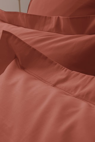 Taie d'oreiller en coton 80 fils/cm² Julian - Terracotta