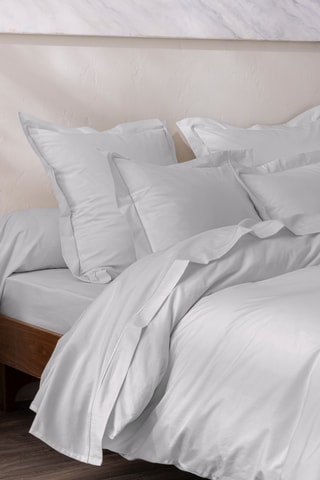 Taie de traversin en percale de coton 80 fils/cm² Julian - Perle