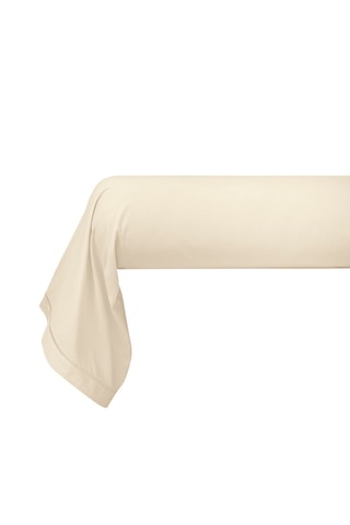 Taie de traversin en coton 80 fils/cm² Julian - Ivoire