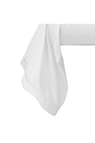 Taie de traversin en percale de coton 80 fils/cm² Julian - Blanc