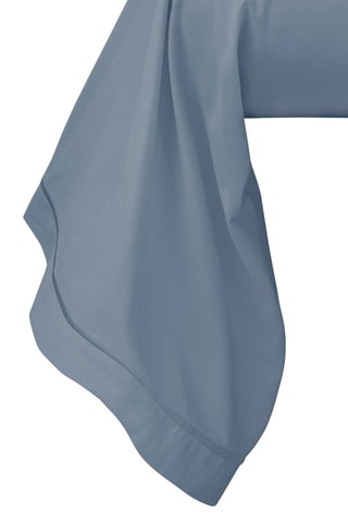 Taie de traversin en coton 80 fils/cm² Julian - Bleu