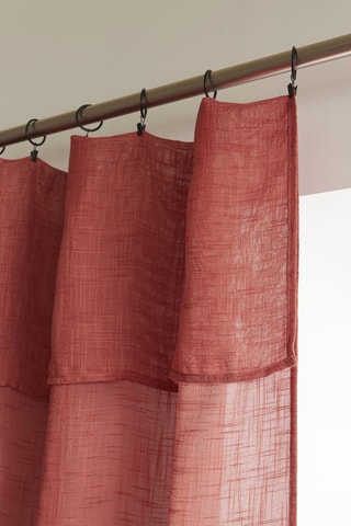Rideau Nia - Terracotta - 140 x 270 cm