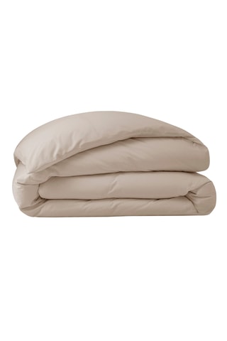 Housse de couette en percale de coton 80 fils/cm² Julian - Taupe