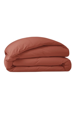 Housse de couette en coton 80 fils/cm² Julian - Terracotta