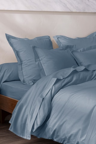 Housse de couette en coton 80 fils/cm² Julian - Bleu
