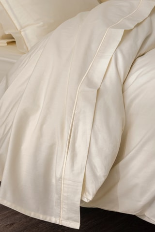 Drap plat en coton 80 fils/cm² Julian - Ivoire