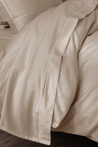Drap plat en coton percale 80 fils/cm² Julian - Taupe
