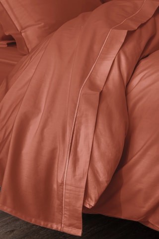 Drap plat en coton 80 fils/cm² Julian - Terracotta
