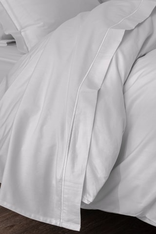 Drap plat en coton percale 80 fils/cm² Julian - Perle