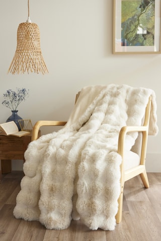 Plaid Astra - Ivoire - 125 x 150 cm