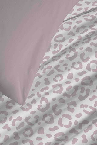 Parure de couette réversible en coton 57 fils/cm² Diana - Rose