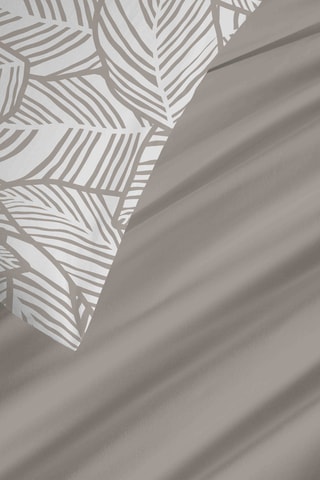 Parure de couette réversible en coton 57 fils/cm² Fira - Naturel