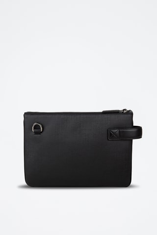 Leren Clutch - Grijs en Zwart