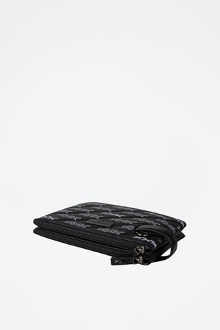 Leren Clutch - Grijs en Zwart