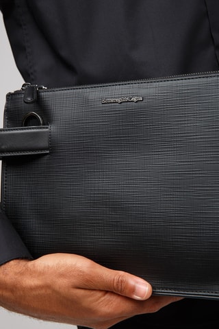 Leren Clutch - Zwart