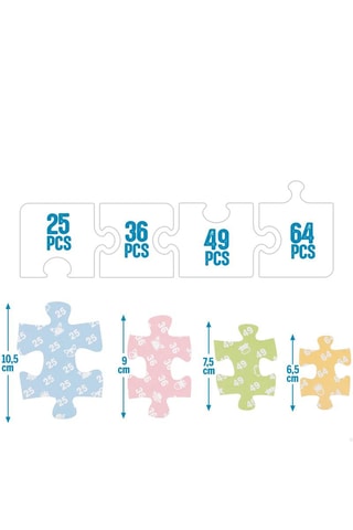 Puzzle 4 parties Arctique 174 pièces - Dès 4 ans