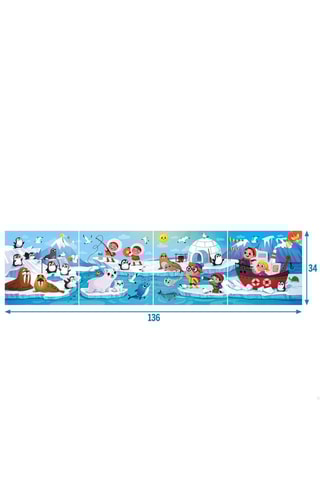 Puzzle 4 parties Arctique 174 pièces - Dès 4 ans