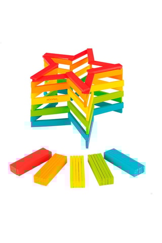 Blocs en bois colorés - 100 pièces Dès 12 mois