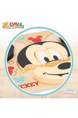 Puzzle en bois Mickey Disney 6 pièces - Dès 1 an