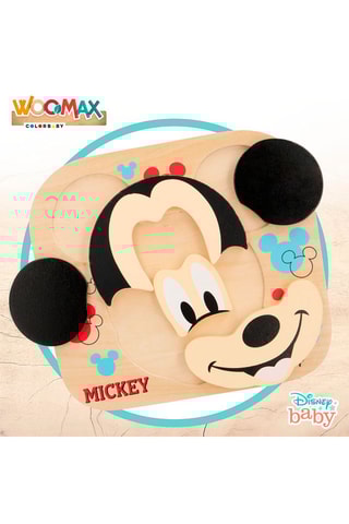 Puzzle en bois Mickey Disney 6 pièces - Dès 1 an