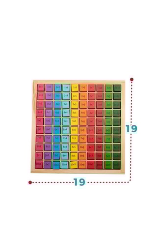 Puzzle tables de multiplication en bois - 100 pièces - Dès 6 ans